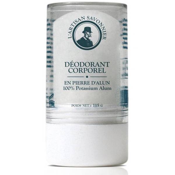 Déodorant corporel en pierre d'alun - 100% Potassium Alun - 115 gr à 10,30  € - L'Artisan Savonnier