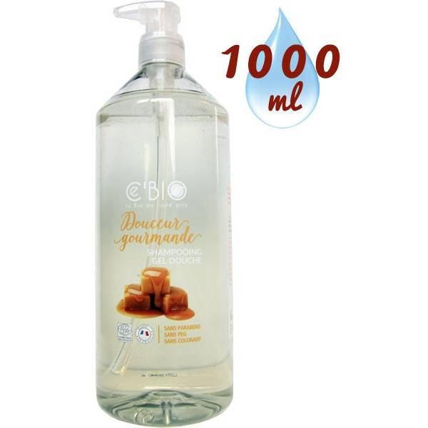 Shampooing douche Douceur gourmande – 1000 ml à 10,00 € - Ce'bio