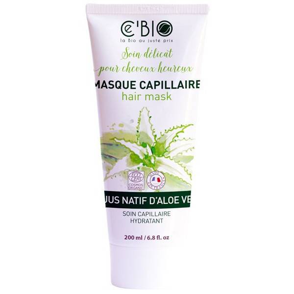 Masque capillaire au jus natif d'Aloe Vera - 200 ml - Ce'Bio à 8,80 €