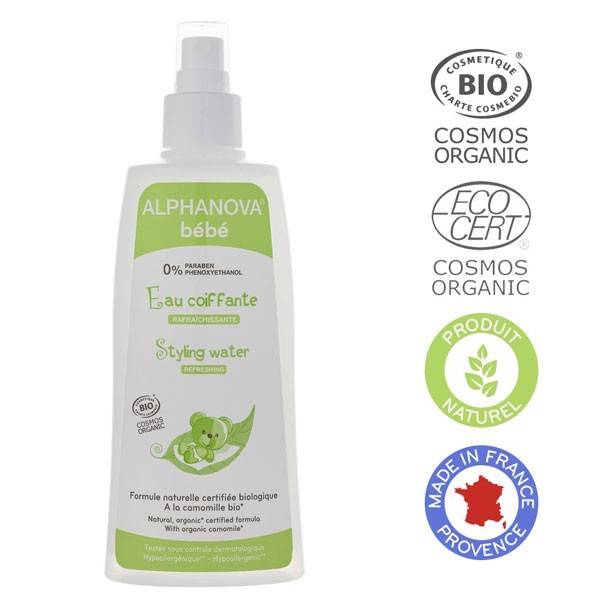 Organic chamomile natural refreshing and styling baby water – 200ml
