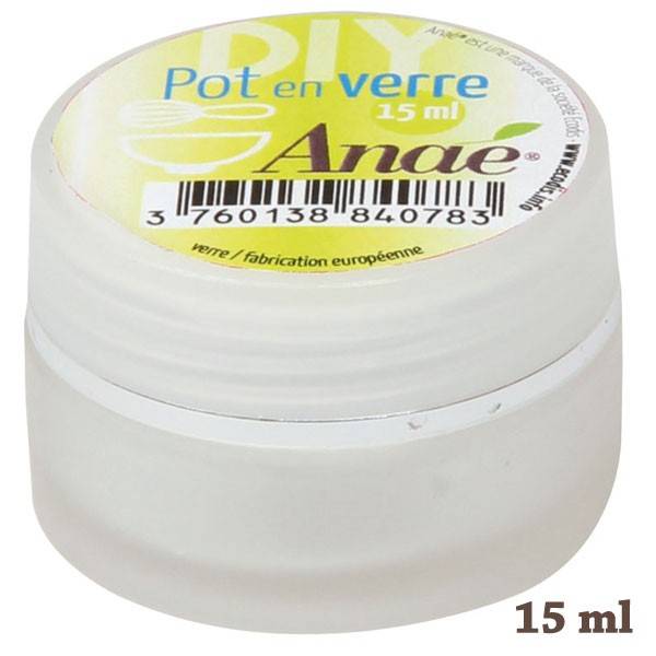 Pot en verre pour cosmétiques maison - 15 ml à 3,70 € - Anaé