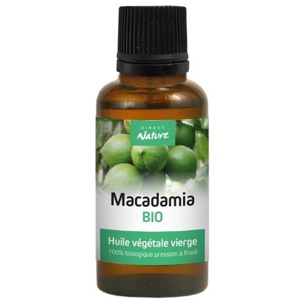 Huile végétale de Macadamia Bio – 30 ml à 6,80 € - Direct Nature
