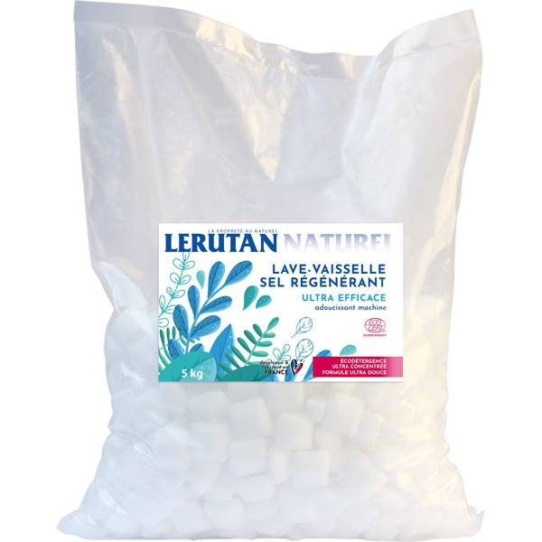 Spoun sel régénérant anti-calcaire pour lave-vaisselle - 5 Kg à 9,10 € -  Lerutan