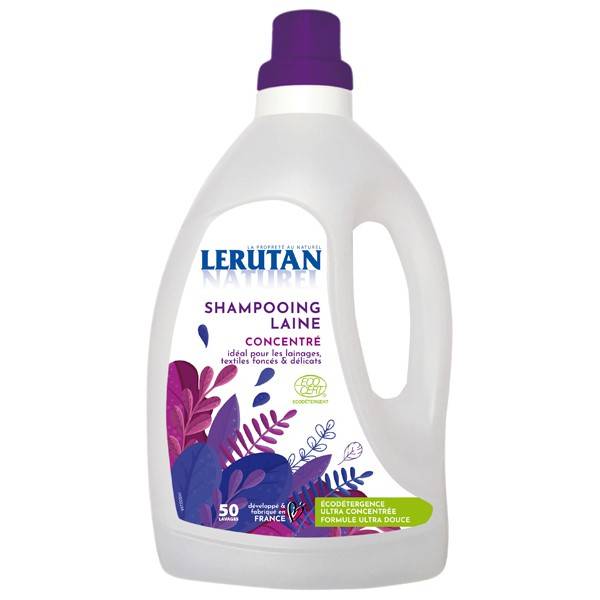 Shampooing laine concentré - 1,5 litre à 9,90 € - Lerutan