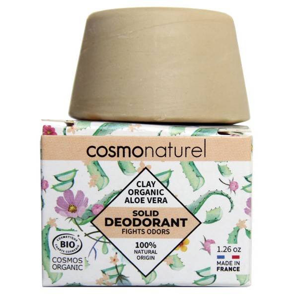 Déodorant solide Argile et Aloe Vera Bio – 36 grs – Cosmo Naturel à 5,65 €