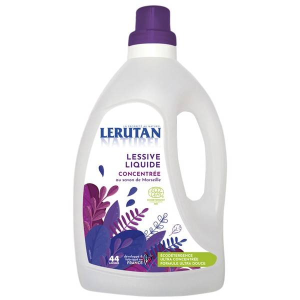 Lessive liquide concentrée au savon de Marseille – 1,5 litre – Lerutan à  9,90 €