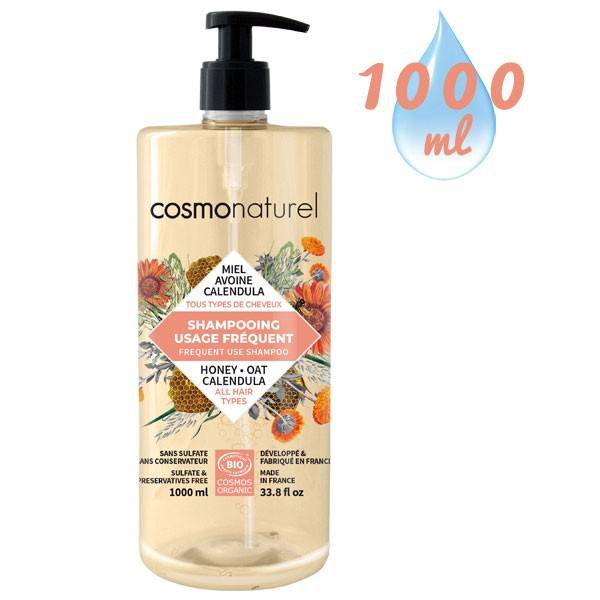 Shampooing Usage Fréquent Miel Calendula Avoine – 1000 ml à 12,51 € - Cosmo  Naturel