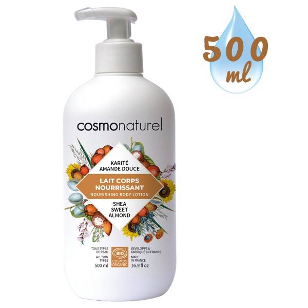 Nourishing body milk Shea sweet almond – 500 ml – Cosmo Naturel at 11,70 €