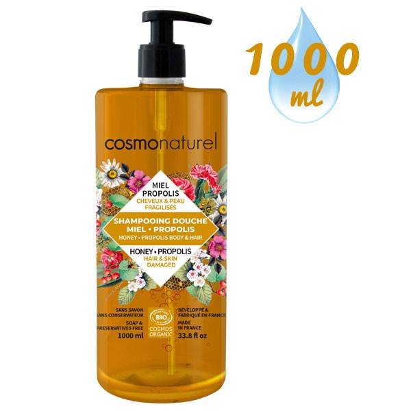 Honey Propolis shower shampoo – 1000 ml at 12,06 € - Cosmo Naturel