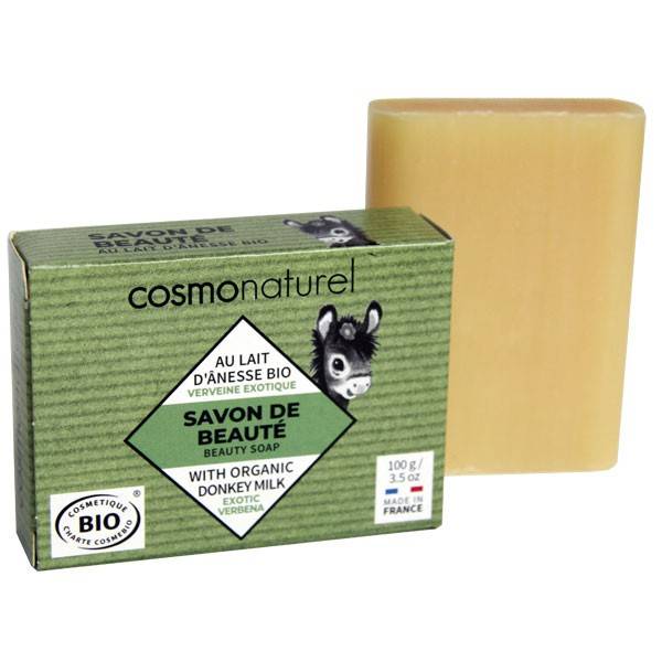 Savon de beauté au lait d'Ânesse bio parfumé à huile essentielle de  Verveine – 100 gr à 4,30 € - Cosmo Naturel
