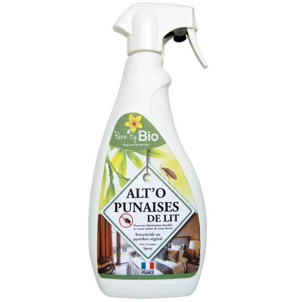 ALT'O'PUNAISES de lit – insecticide – spray 750 ml à 26,90 € - Penntybio