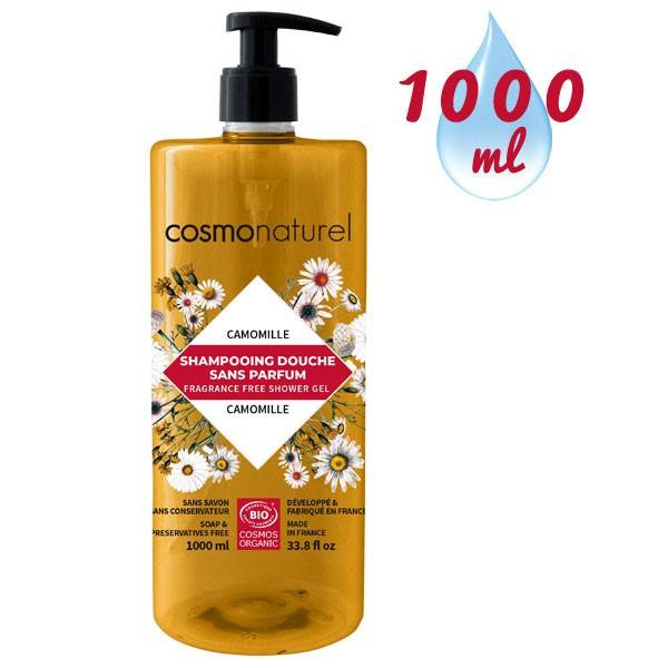 Shampooing douche sans parfum à l'extrait de camomille – 1000 ml à 12,51 €  - Cosmo Naturel