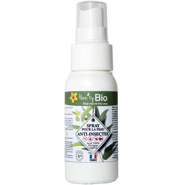 Spray lotion anti-insectes pour la peau à 7,90 € - Penntybio  Conditionnement 50 ml