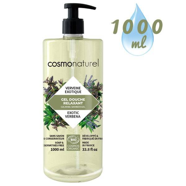Gel bain & douche Relaxant Verveine exotique – 1000 ml – Cosmo Naturel à  11,88 €
