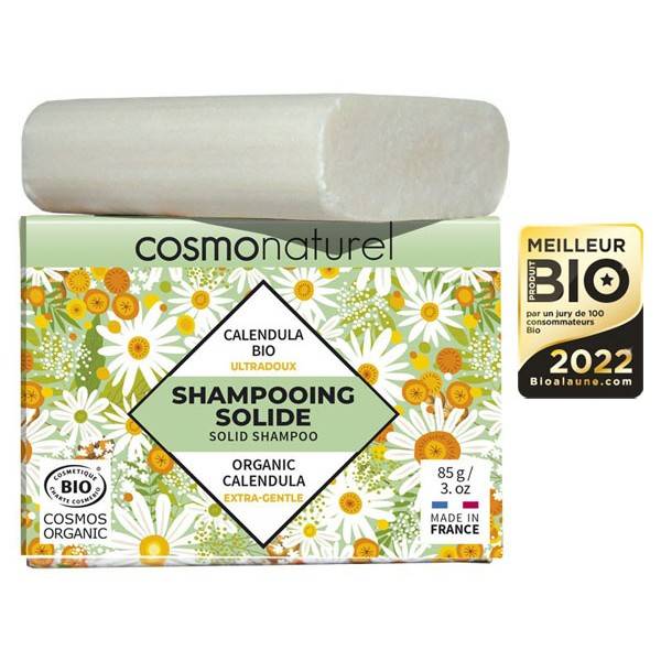 Shampooing solide ultradoux Coco et Calendula Bio - 85gr - Cosmo Naturel à  7,20 €