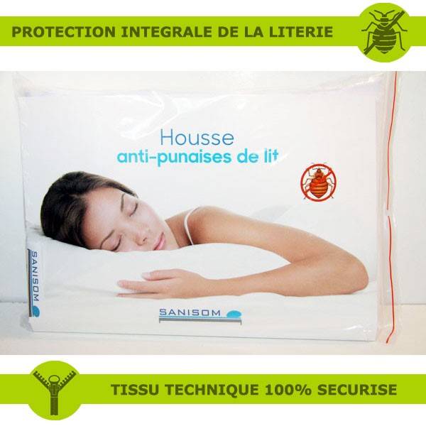 Bed bug protection cover - Mattress or box spring or pillow at 31,63 € -  Sanisom Dimensions covers Pillow cover 60 x 60 - 65 x 65