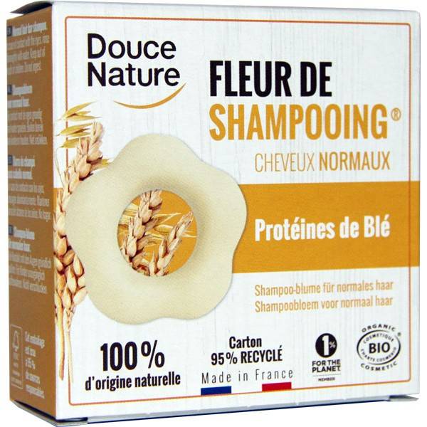 Fleur de Shampooing solide cheveux normaux – 85 gr à 7,60 € - Douce Nature