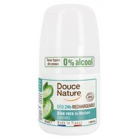 Déodorant bille rechargeable Aloe Vera équitable du Mexique  – 50 ml – Douce Nature