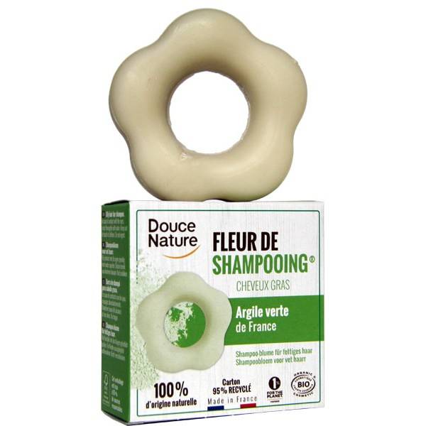 Fleur de Shampooing solide cheveux gras – 85 gr – Douce Nature à 6,90 €