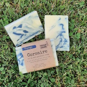 Corsaire superfatted soap - Sea salt, patchouli, rapeseed - 100 grs