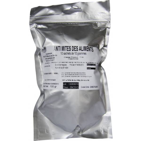 Granulés anti-mites alimentaire – 10x 10 grs à 9,90 € - Penntybio