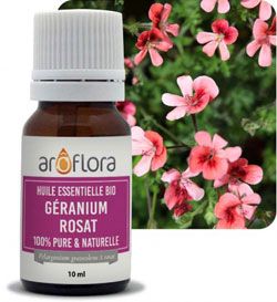 Geranium rosat Egypt AB - Plant -10 ml - Essential oil Aroflora à 5,90 €