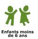 Enfants de moins de 6 ans