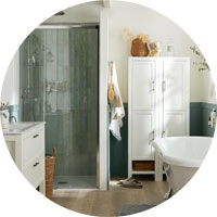 Insectes dans la salle de bain