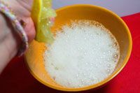 Bicarbonate de soude + citron