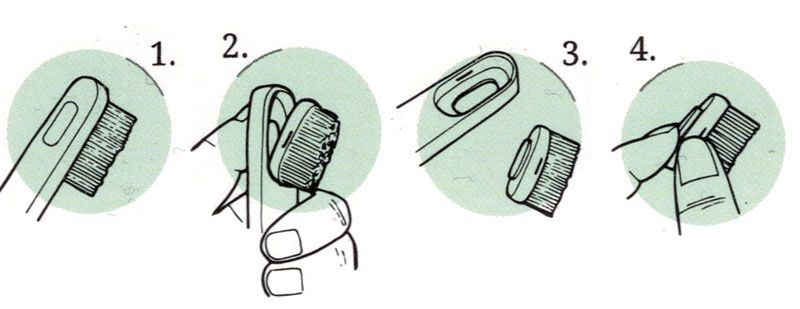 Changer la tête de sa brosse à dents Caliquo