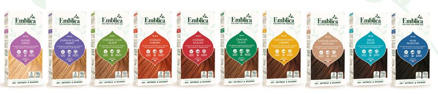 Gamme complète de coloration végétale Emblica