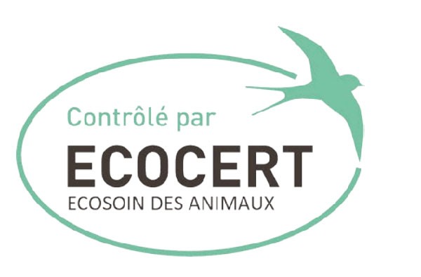 Logo Ecocert Ecosoin des animaux pour les pipettes insectifuge Bio pour moyen chien Biovétol