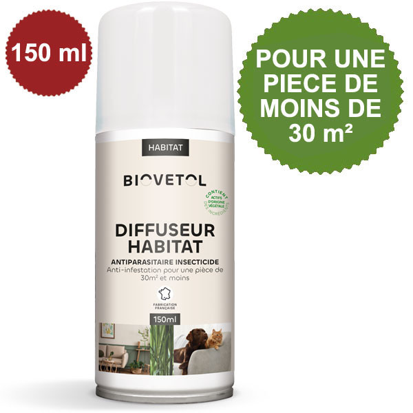 Fogger Habitat aux actifs d'origine végétale - Pièce entre 15 et 30 m² - Biovétol