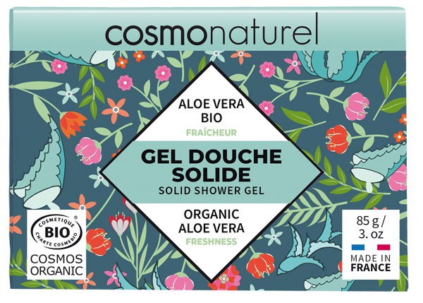 Gel douche solide Aloe vera bio - 85 grs - Cosmo Naturel