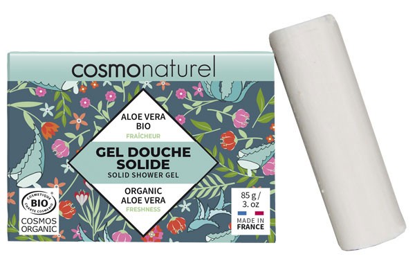 Gel douche solide Aloe vera bio - 85 grs - Cosmo Naturel - Vue 2