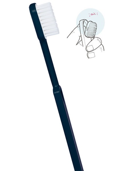 Brosse à dents rechargeable bleu marine Caliquo