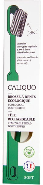 Brosse à dents rechargeable verte Caliquo - Vue 1