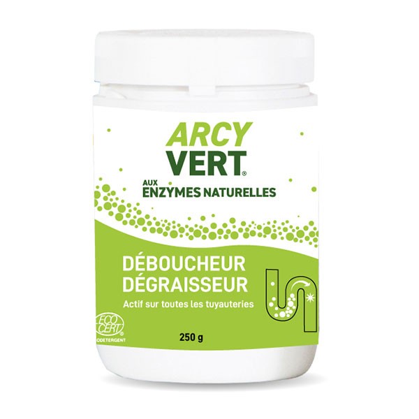 Déboucheur dégraisseur en poudre pour tuyauteries – 250 gr - Arcyvert