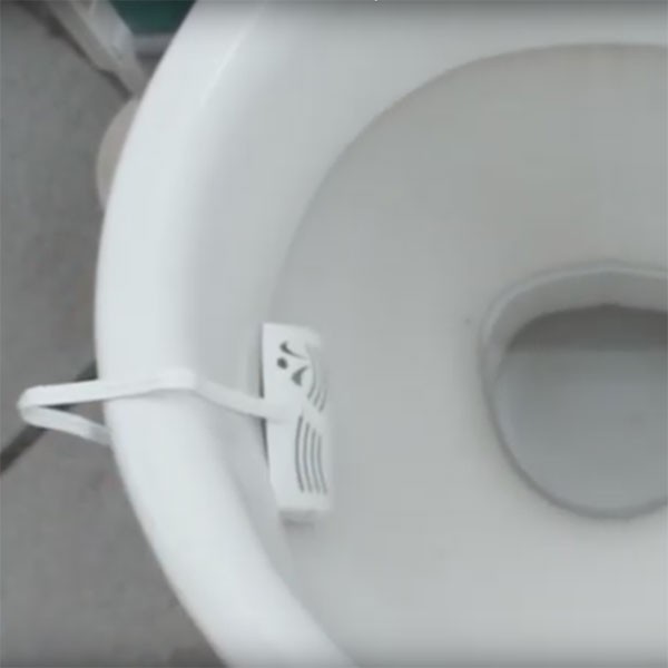 Mise en place du bloc WC et son panier - Arcyvert