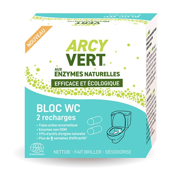 Lot de 2 recharges pour bloc WC - Arcyvert