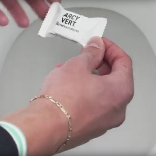 Utilisation d'une tablette WC détartrante effervescente Arcyvert - Vue 1