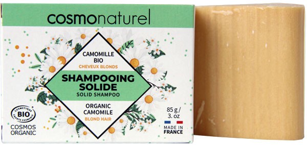 Shampooing solide cheveux blonds Camomille Bio - 85gr - Cosmo Naturel - Vue 1