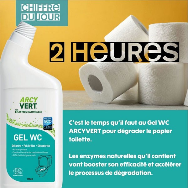 Gel détartrant WC - 750 ml - Arcyvert
