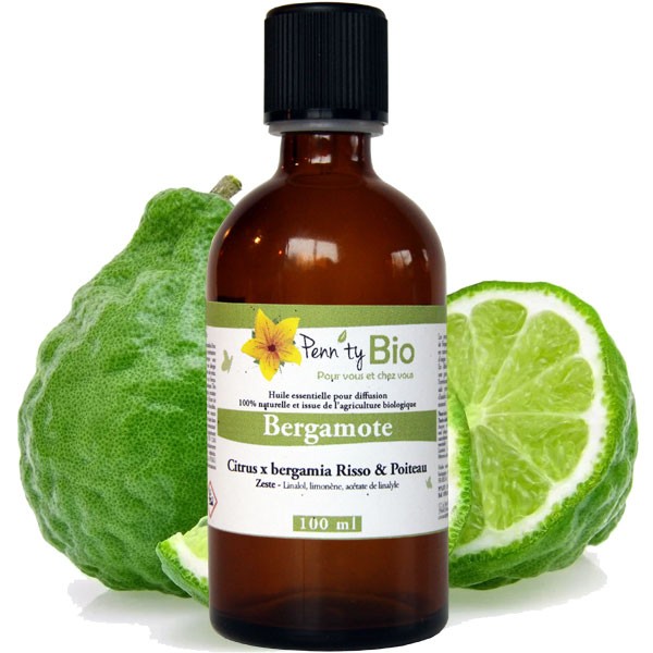Huile essentielle de Bergamote Bio - Fruits - Penntybio - Flacon 100 ml