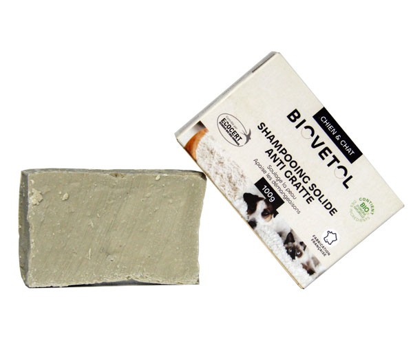 Shampooing solide anti gratte bio pour chien et chat  Biovétol - Vue 2