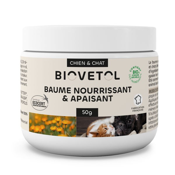Baume nourrissant et apaisant pour chien et chat - 50 grs - Biovétol