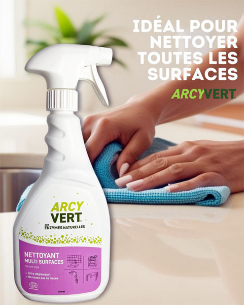 Nettoyant multi surfaces aux enzymes naturelles – 750 ml - Arcyvert - Vue 2