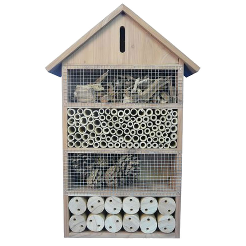 Hôtel à insectes en red cedar