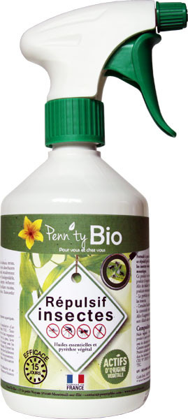 Répulsif insectes dilué au pyrèthre végétal - Prêt à l'emploi 500 ml – Penntybio