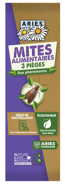 3 pièges mites alimentaires aux phéromones - Aries